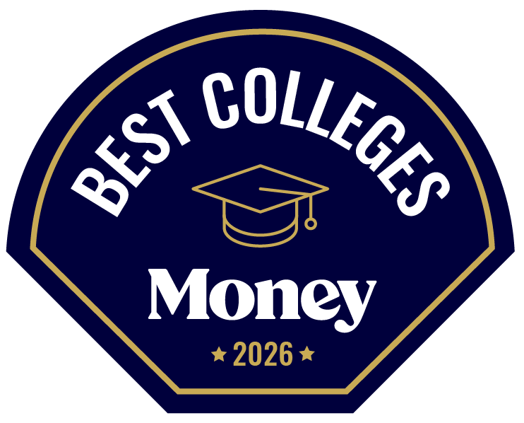Money - Best Colleges in America 2026 badge